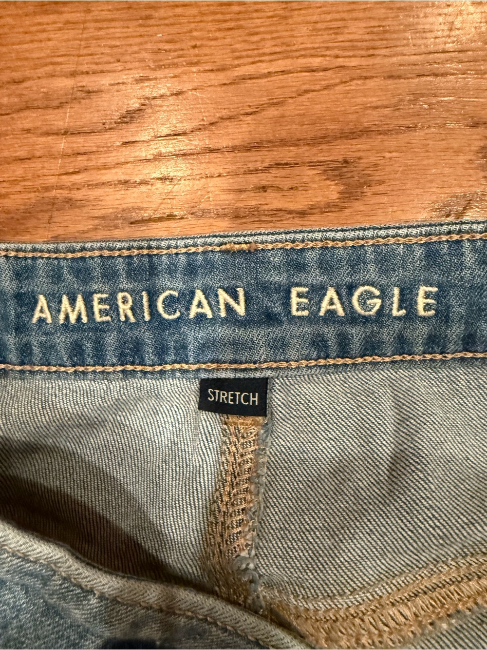 American Eagle High-Waisted Baggy Wide-Leg Jean - Blue - Picture 7 of 7
